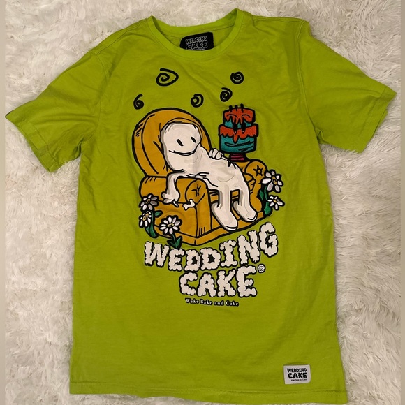 Wedding Cake wake and bake t-shirt size M - Picture 1 of 3